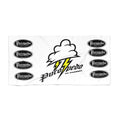PuroPedo Lightning Cloud Beach Towel — Surf & Summer Logo Towel