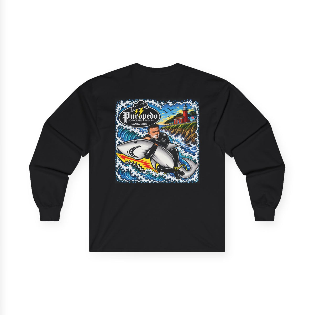 Puropedo Sharky Long Sleeve  T- Shirt