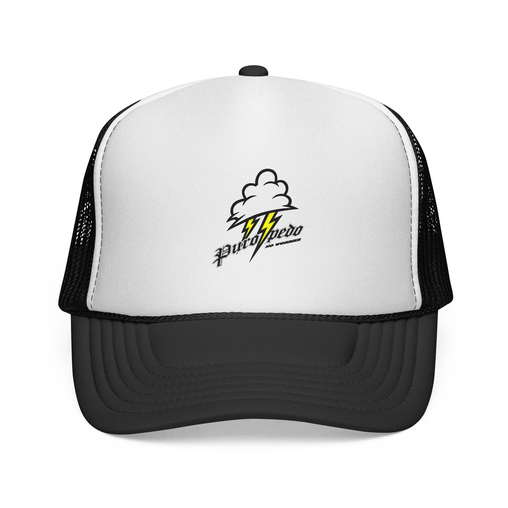 Puropedo Stormy Trucker Cap — Punk Hero Logo Mesh Hat