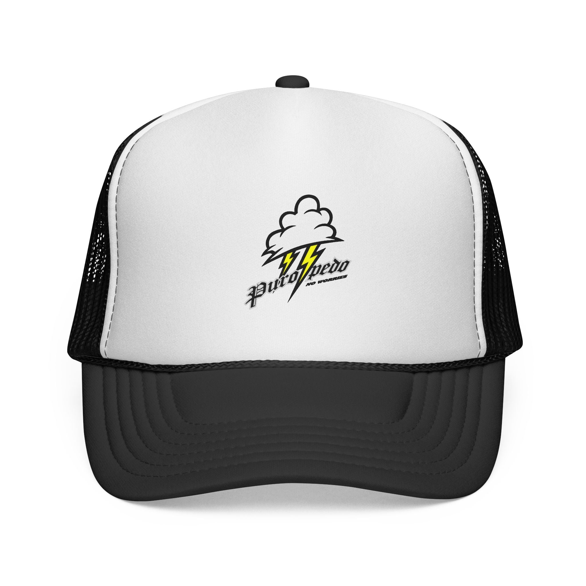 Puropedo Stormy Trucker Cap — Punk Hero Logo Mesh Hat