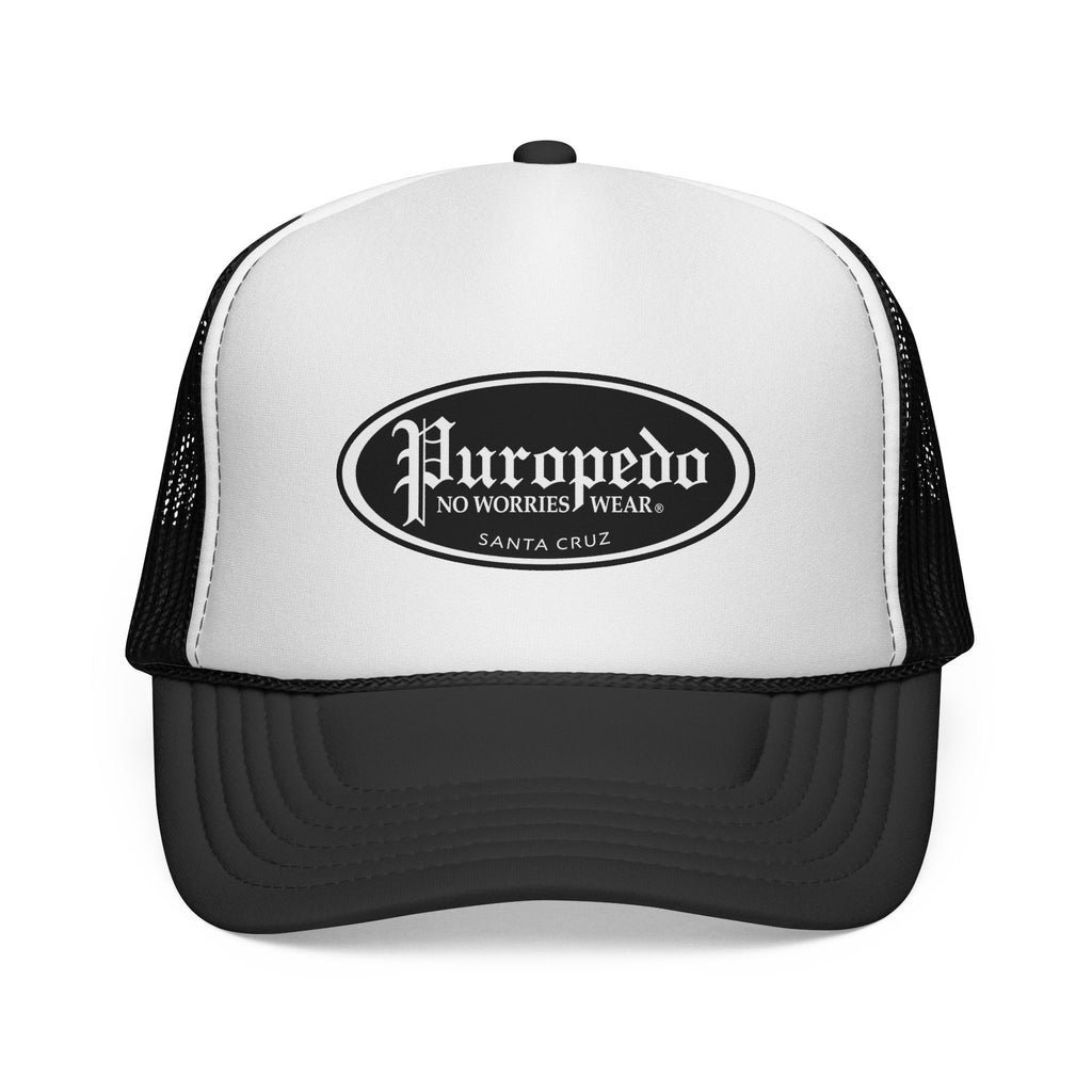 Puropedo Trucker Cap – Vintage Oval Logo Mesh Hat