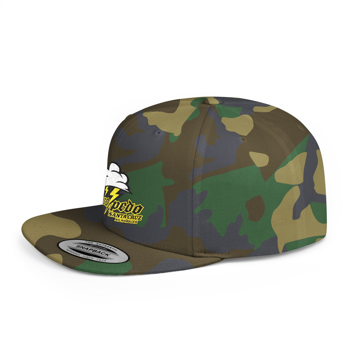 Foilface Santa Cruz Flat Bill Snapback Hat